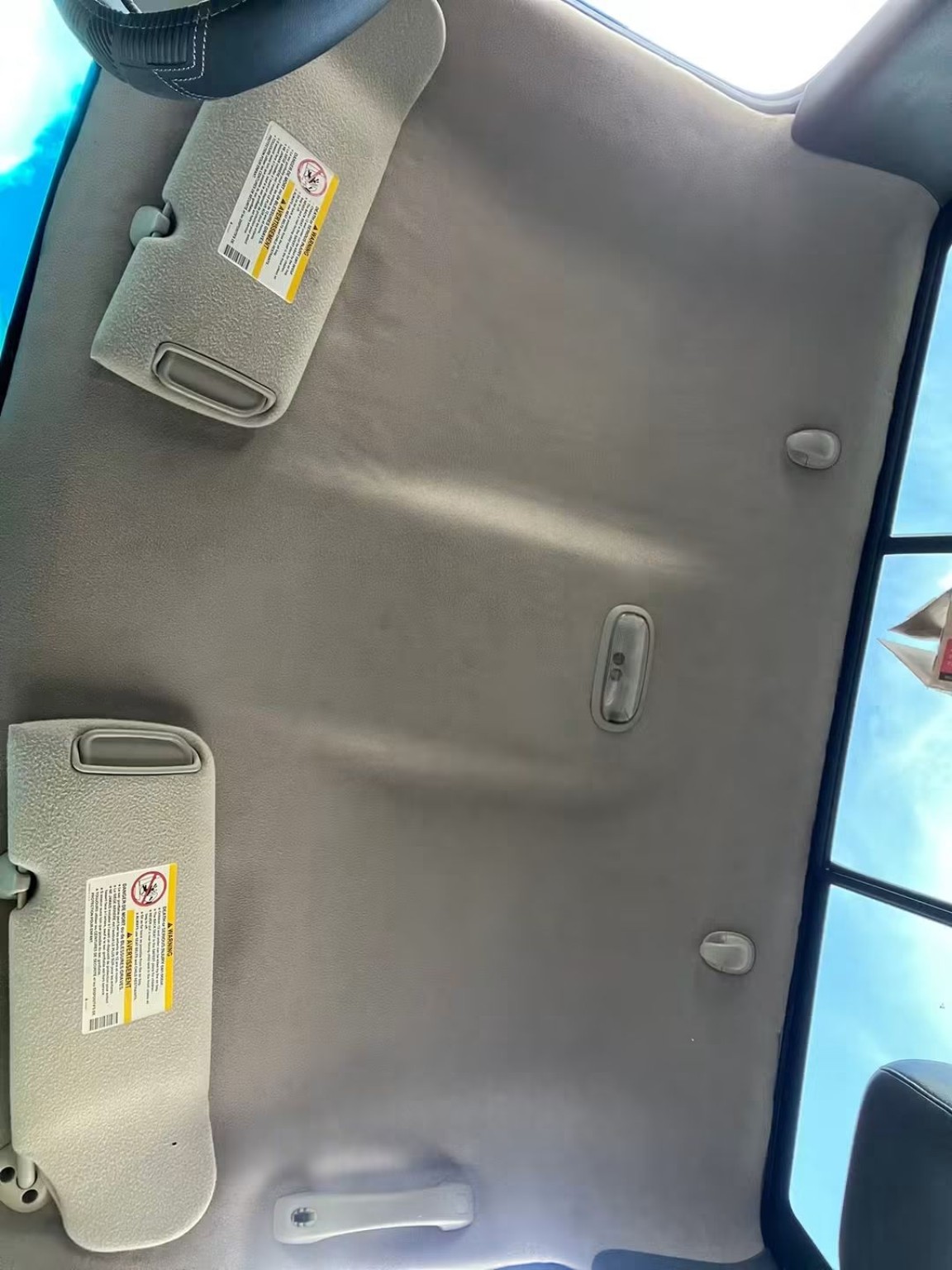 Finished vehicle headliner