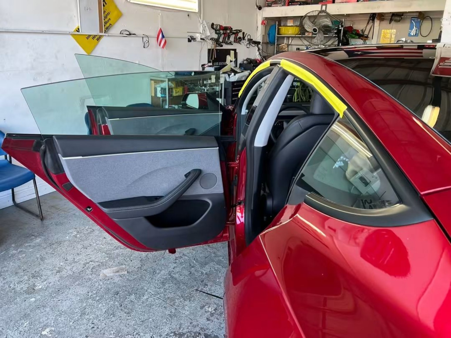 Window tint installation